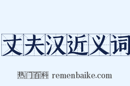 丈夫汉近义词是什么意思的图片